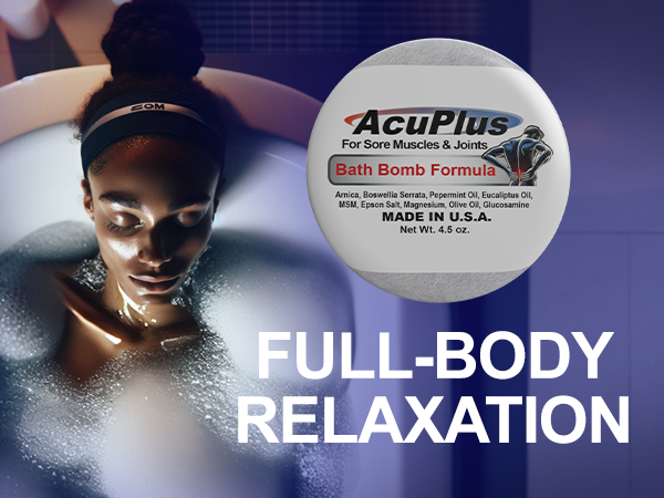 AcuPlus Ultimate Comfort Bundle – Cream, Roll-On, and 3 Bath Bombs