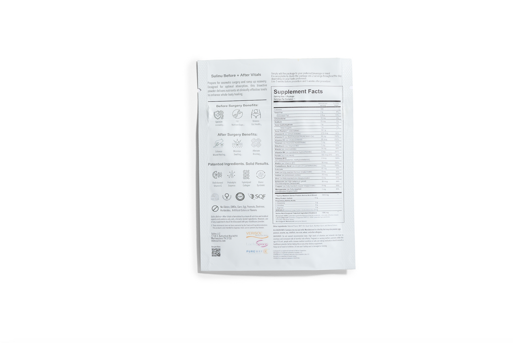 Travel Packs- Set of 3- Single Serving Before + After Vitals