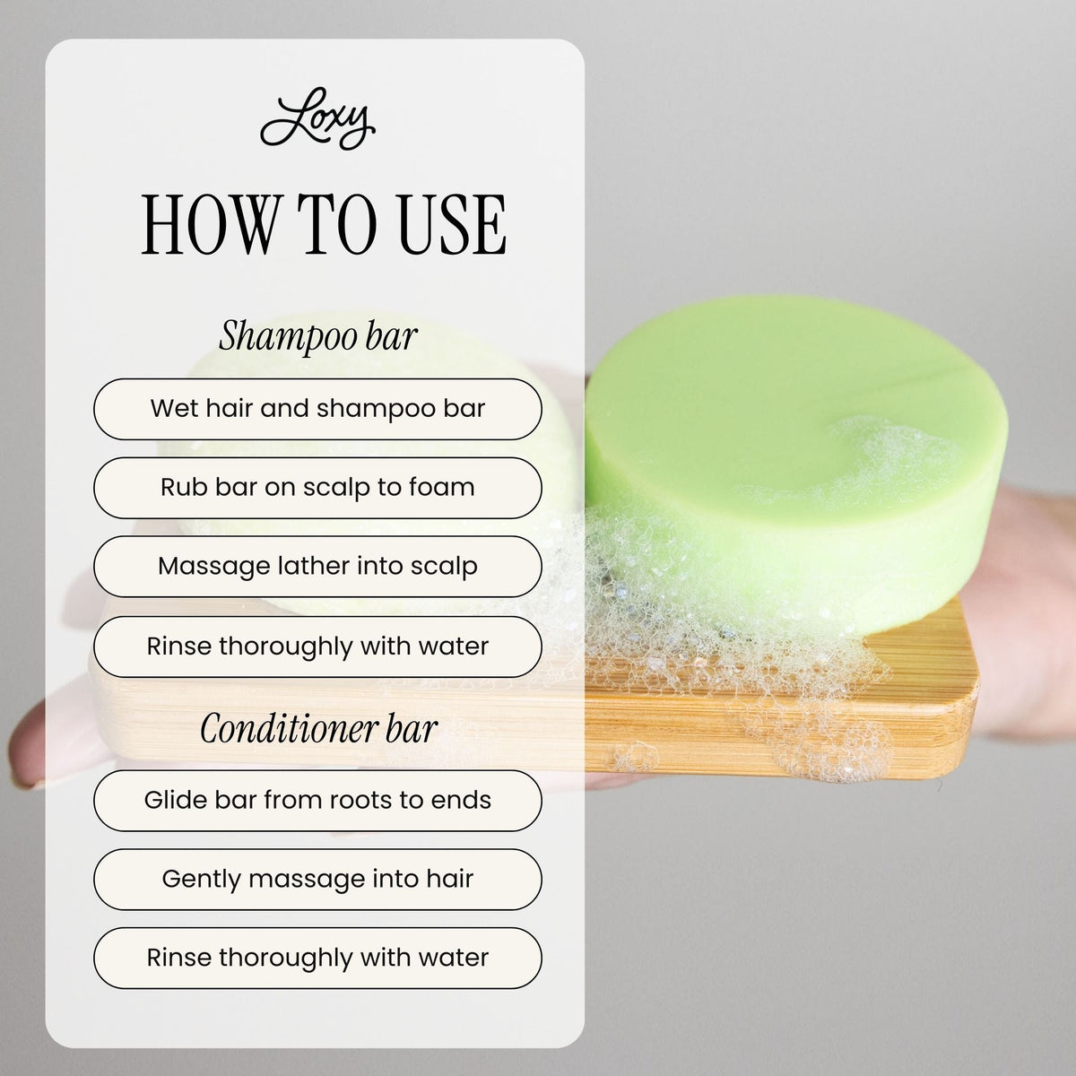BOOST: Volumizing Conditioner Bar for normal to fine hair with Lime Oil & Litsea Oil