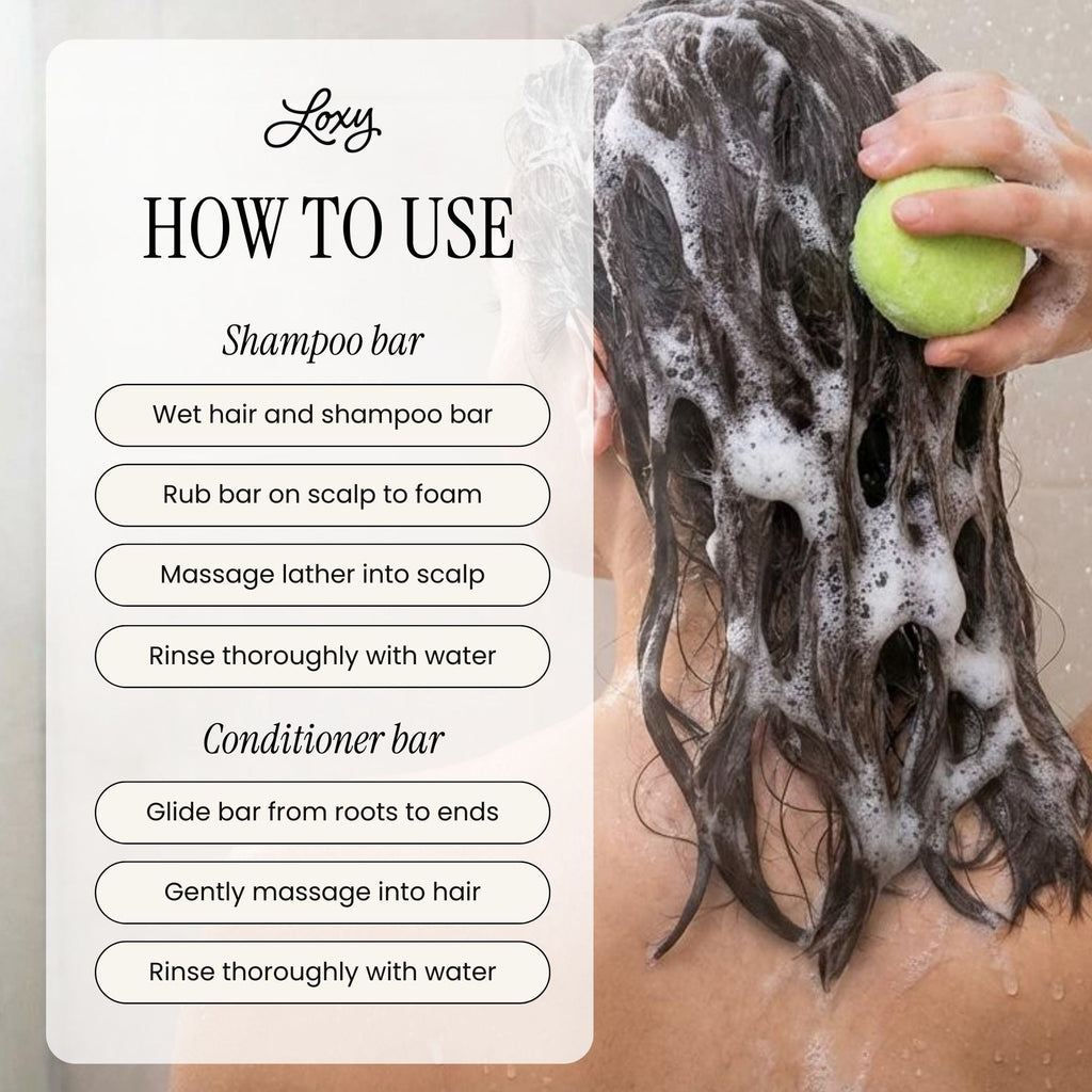 BOOST: Volumizing Shampoo Bar & Conditioner Bar for Fine or Oily Hair with Lime Oil & Sea Salt
