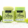 BOOST: Volumizing Shampoo Bar & Conditioner Bar for Fine or Oily Hair with Lime Oil & Sea Salt