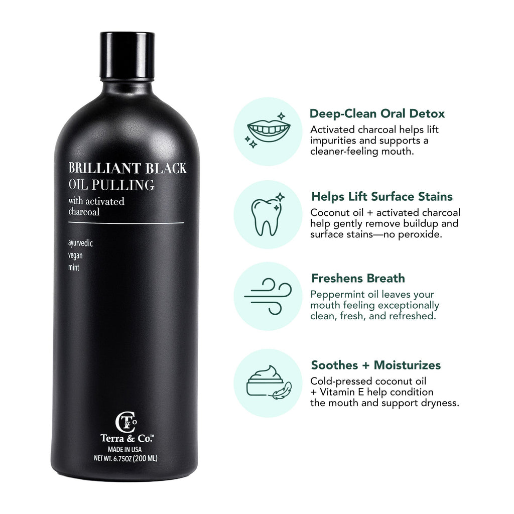 Charcoal Oil Pulling + Hydroxyapatite Toothpaste Bundle