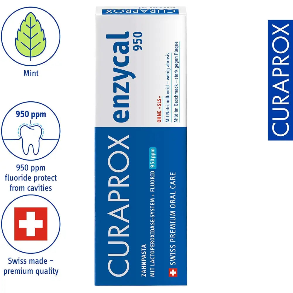Curaprox Enzycal 950 PPM 75ml Toothpaste