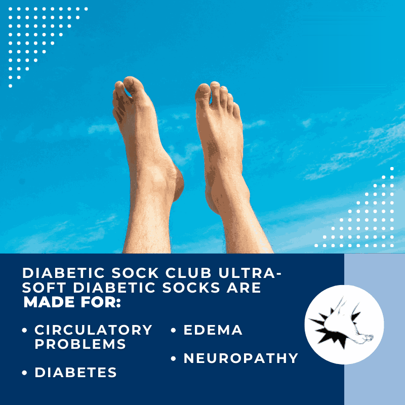 Men's Ultra-Soft Upper Calf Diabetic Socks (4 Pair)