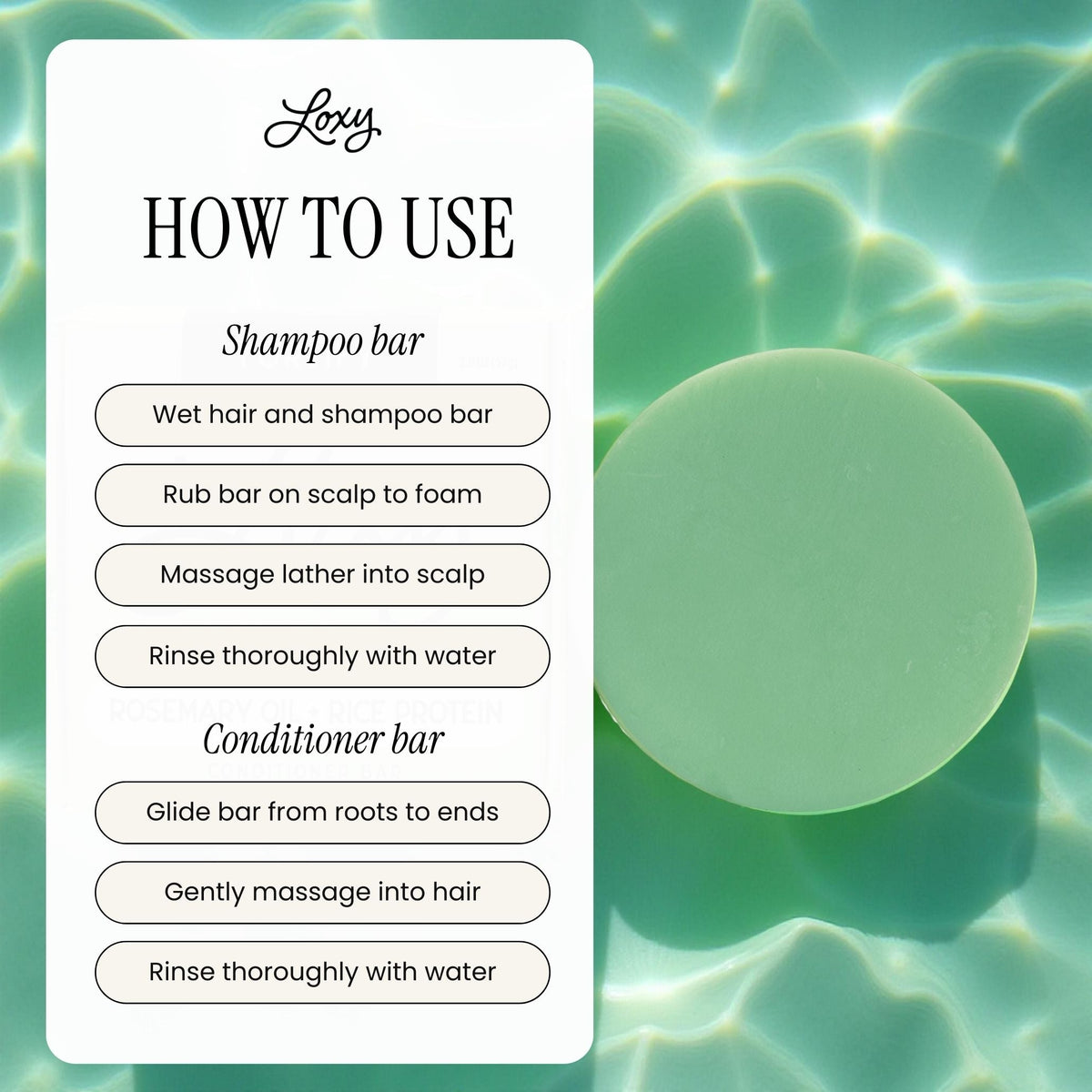 Fortify: Volumizing & Strengthening Conditioner Bar with Rosemary Oil & Rice Protein