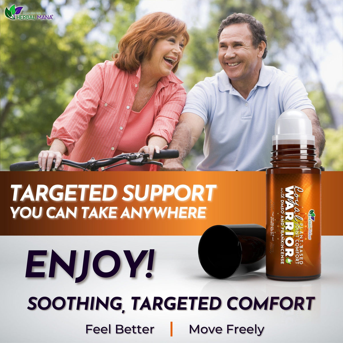Frankincense DMSO Roll-On for Joint Comfort (No Menthol) | Royal Warrior