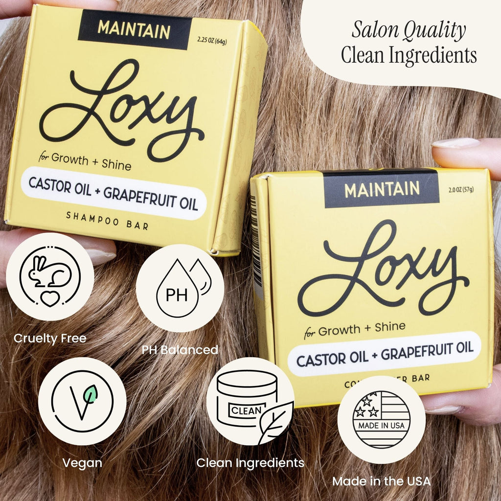 MAINTAIN: Shampoo Bar & Conditioner Bar for growth & shine