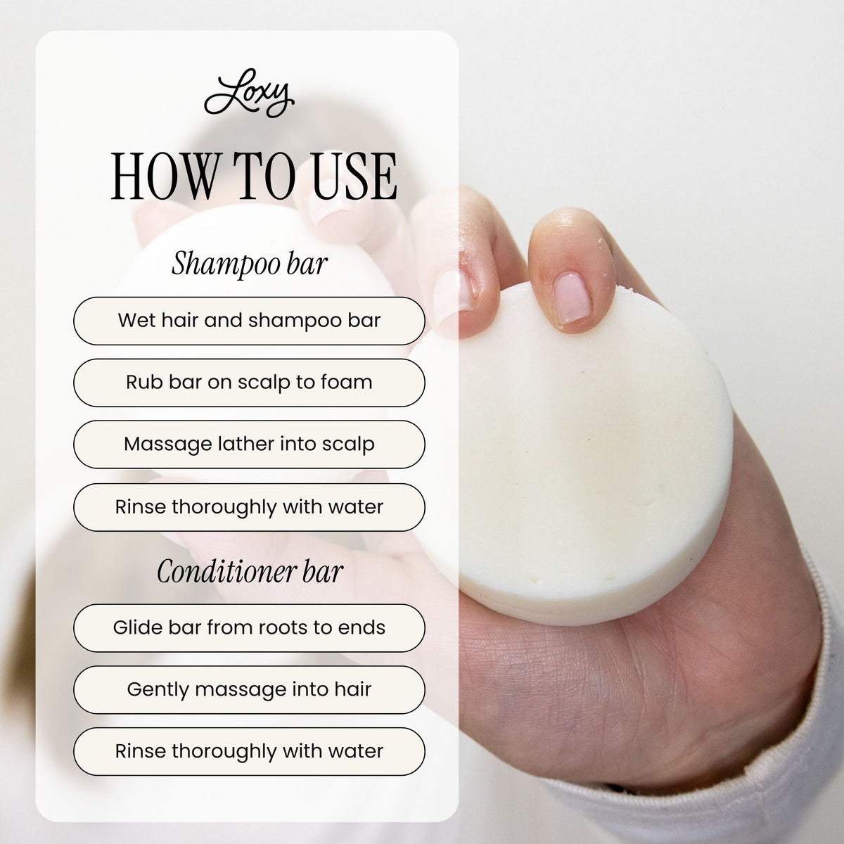 SOOTHE: Conditioner Bar for Dry Scalp with Tea Tree Oil & Peppermint Oil