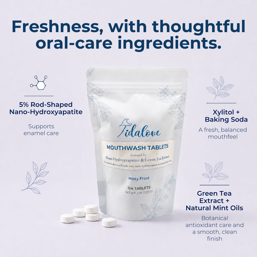 Fluoride-Free Mouthwash Tablets Refill with 5% nHAp – 124 Tablets